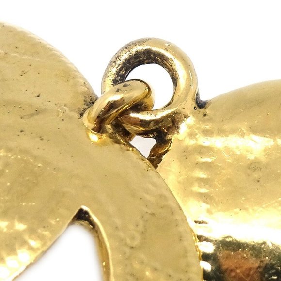 Chanel CC Dangle Earrings Clip-On Gold - Picture 2 of 4